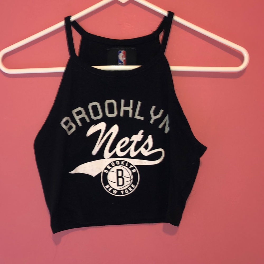 Brooklyn nets crop top